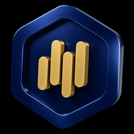 MultiBank Group Sechseck-Emblem mit Goldbarren